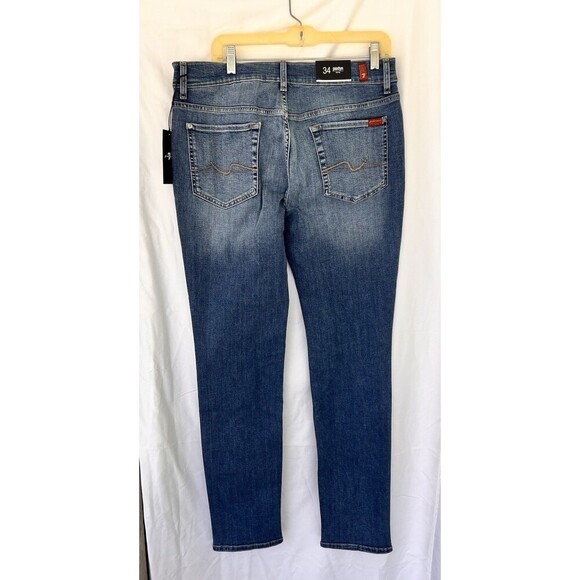 7 For All Mankind Paxtyn Niagara Skinny Jeans Men’s Size 34 High Performance - Picture 3 of 7
